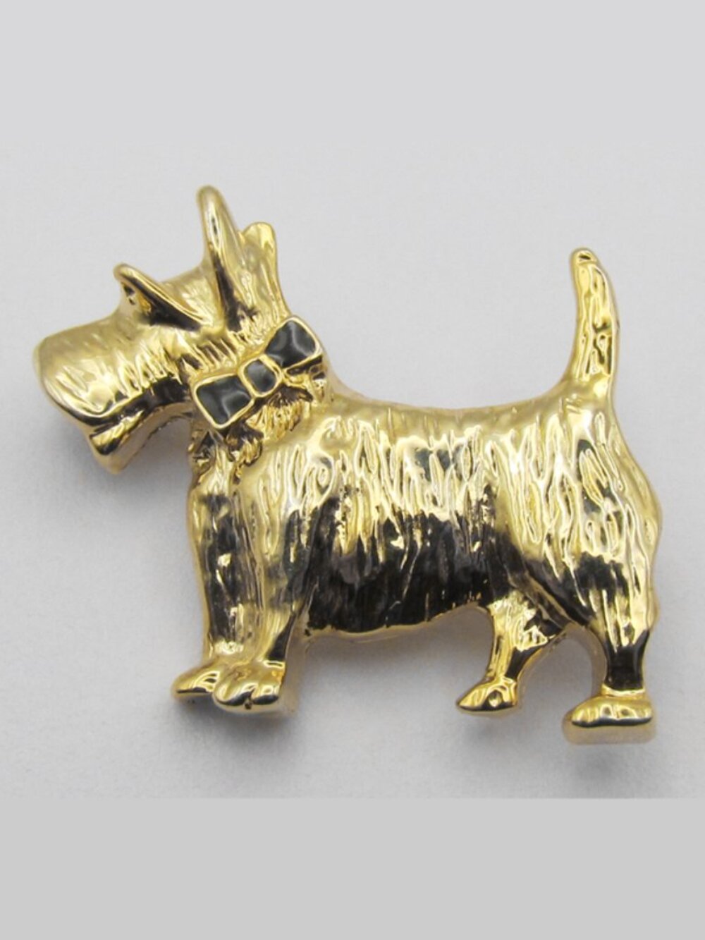 Vintage Signed AAI Scottie Dog Brooch